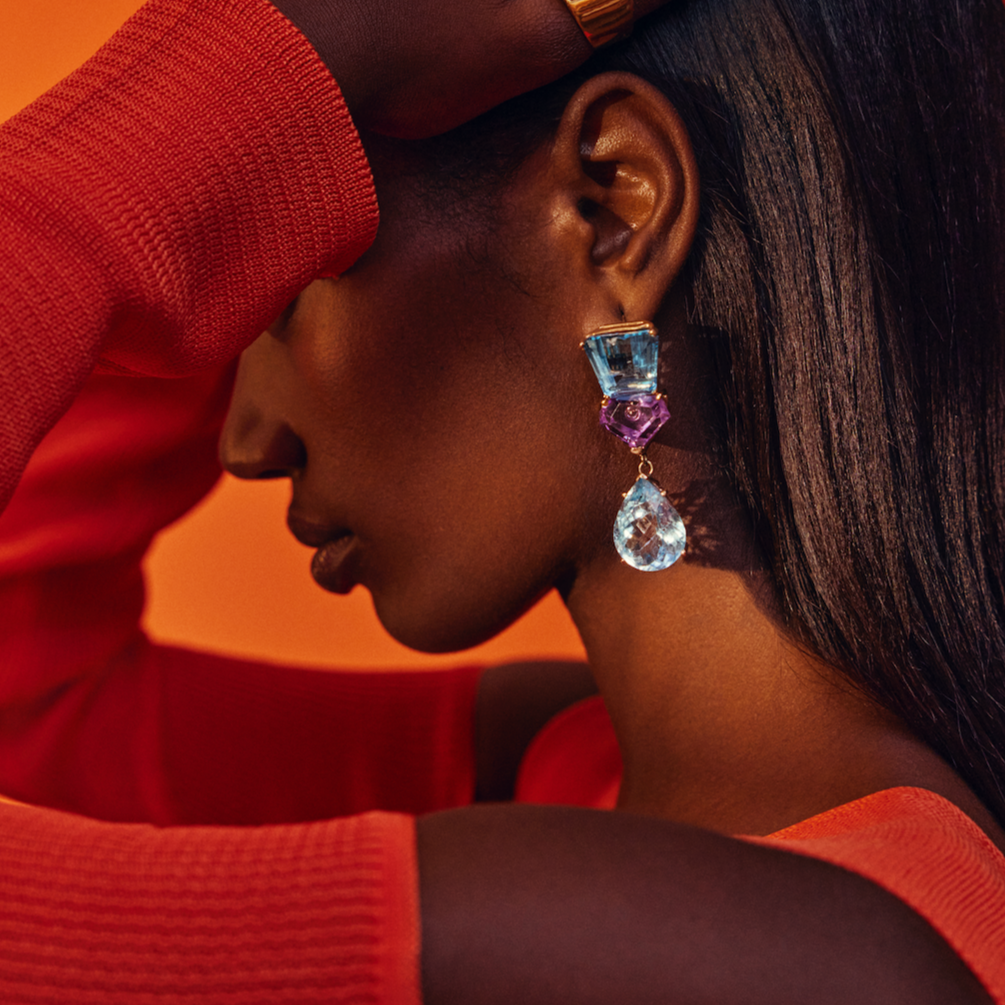 Cleopatra Earrings | Solid Rose Gold