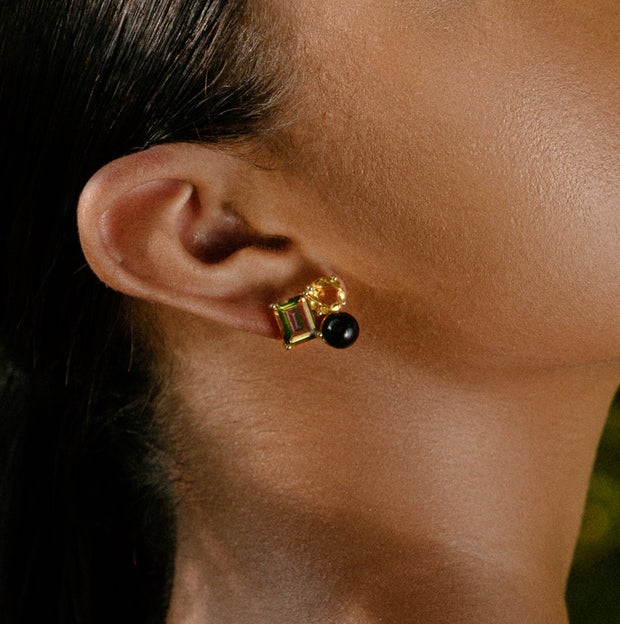 Haevan Studded Earrings in 14K Gold