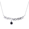 Black Agate, White Rhodium