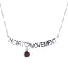 Red Garnet, White Rhodium