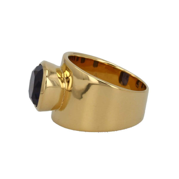 Lilly Ring in Gold Vermeil with Blue Sapphire