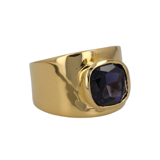 Lilly Ring in Gold Vermeil with Blue Sapphire