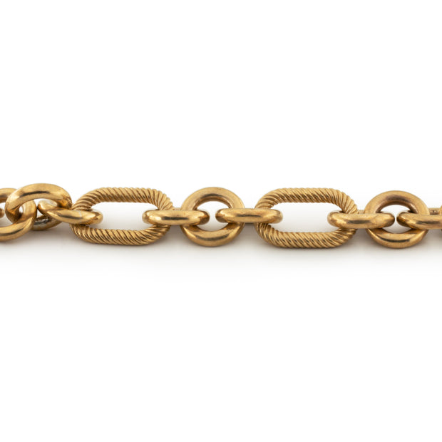 Marcella Link Chain Bracelet in Brass - 1 Left