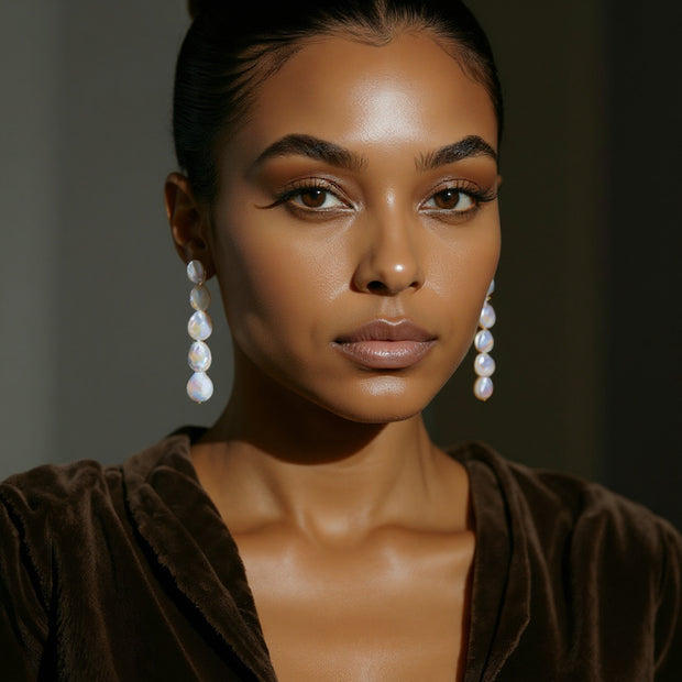 Eye Candy Small Pearl Drop Earrings