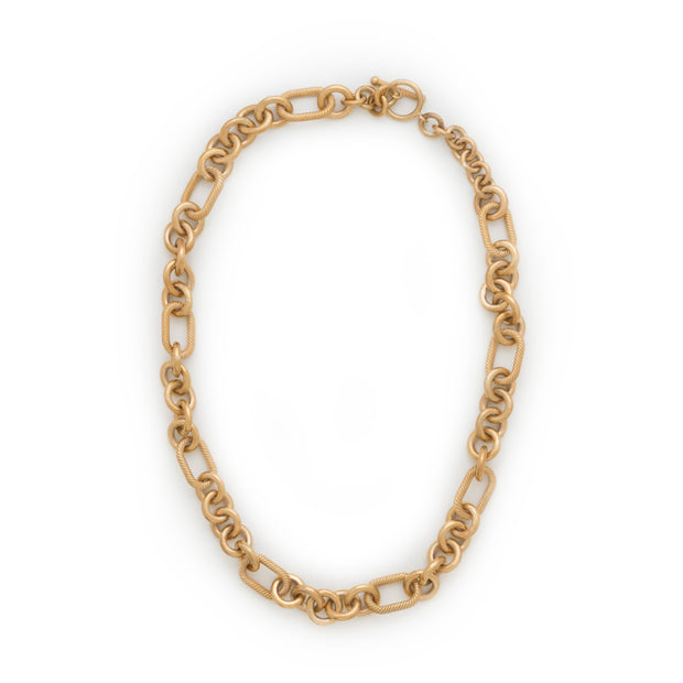 Marcella Link Chain Necklace in Brass