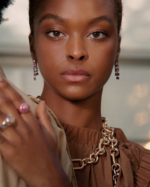 Marcella Link Chain Necklace in Brass