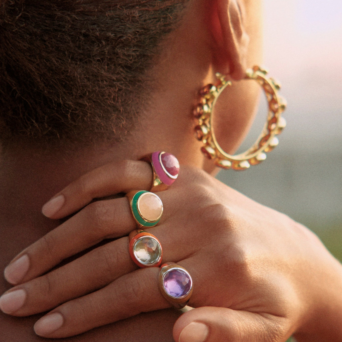 Bubblegum Chic Jewelry Stack - Size 6,8,9 left