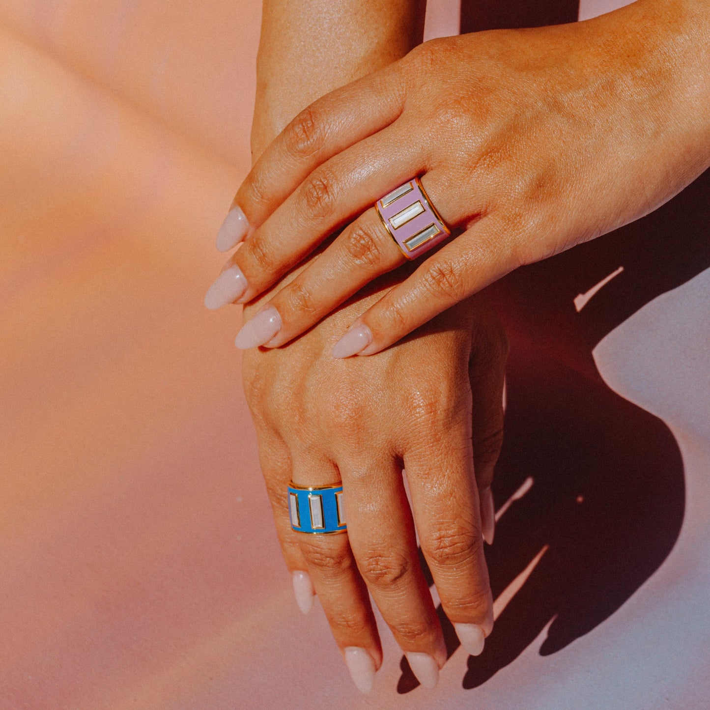 Gigi Enamel Ring | French Blue