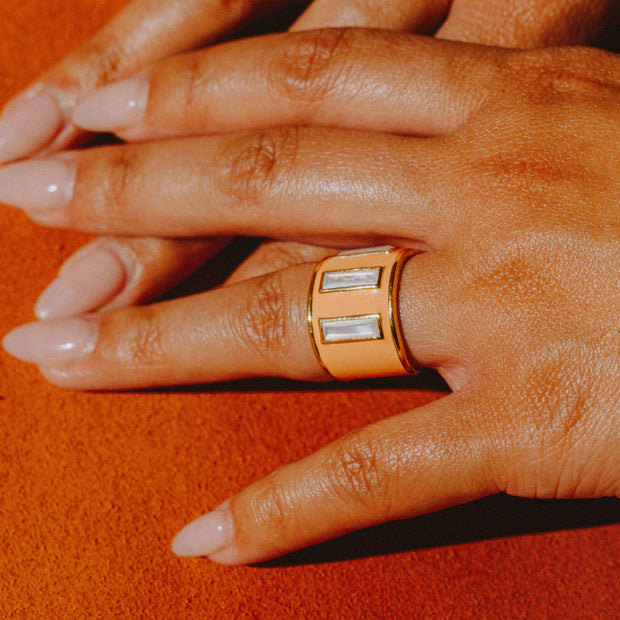 Limited Edition Gigi Enamel Ring / Marigold