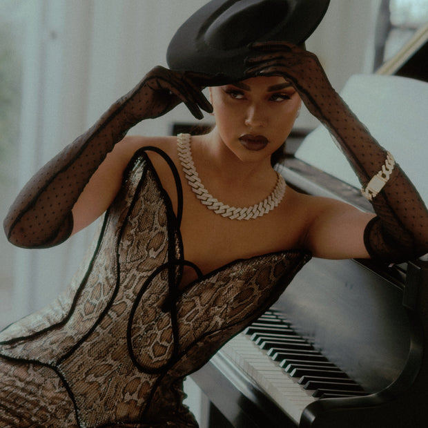 Material Girl Cuban Link Diamond Necklace