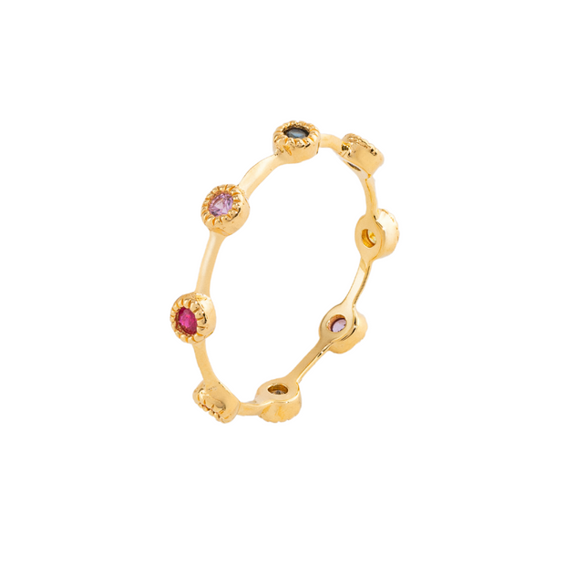 360 Individual Ring in 14K Gold with Ruby