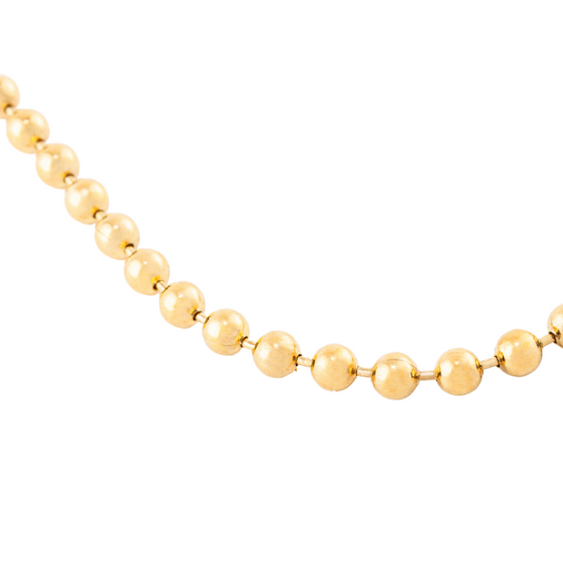 5MM Ball 14K Gold Plated Chain