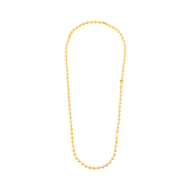 5MM Ball 14K Gold Plated Chain