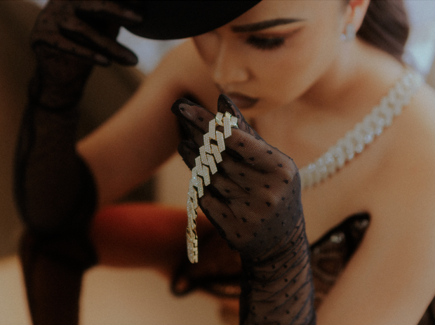 Material Girl Cuban Link Diamond Bracelet