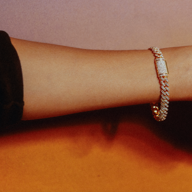 Hustle + Glow Cuban Link Diamond Bracelet