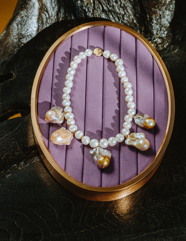 “Greek Goddess” Pearl Necklace