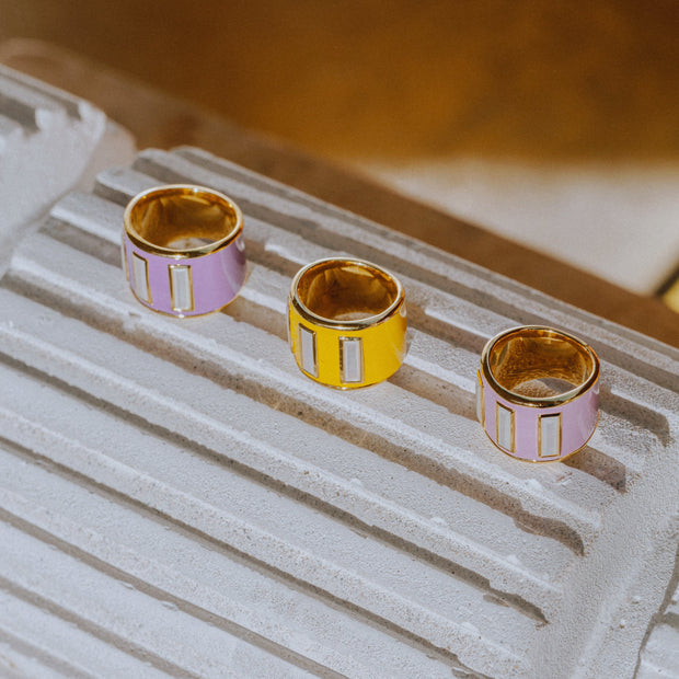 Limited Edition Gigi Enamel Ring / Illuminating