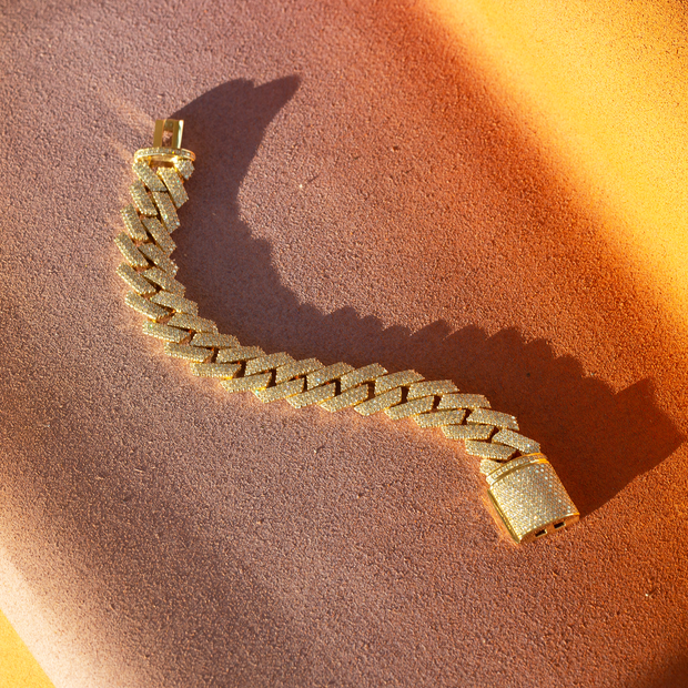 Material Girl Cuban Link Diamond Bracelet