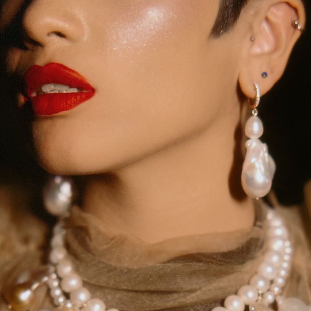 Princess Jordan Small Baroque Pearl Earring