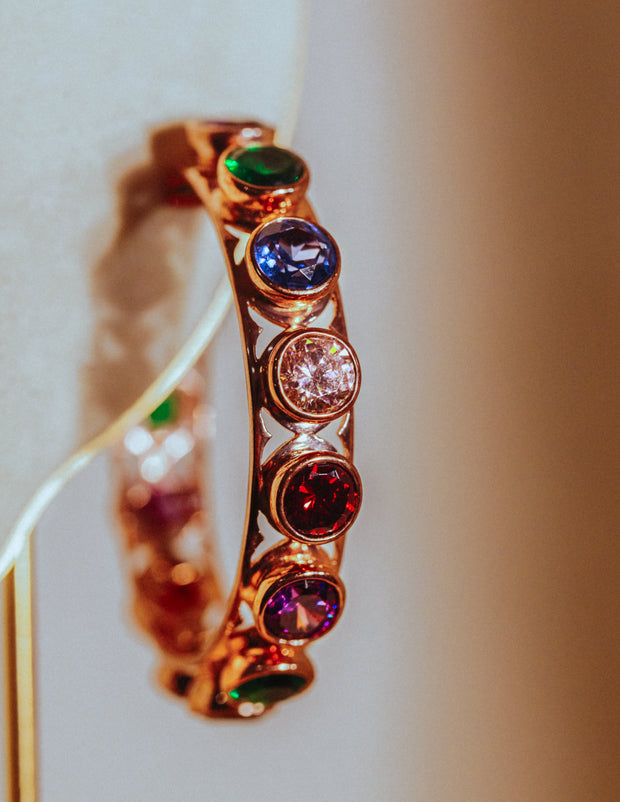 Shari Hoop Earrings in Rose Gold