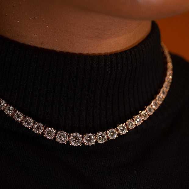 Rosewater Graduated Diamond Necklace