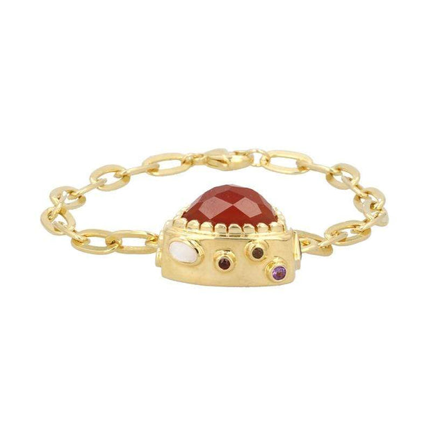 Gilded Bracelet Jewelry Stack - 1 Left