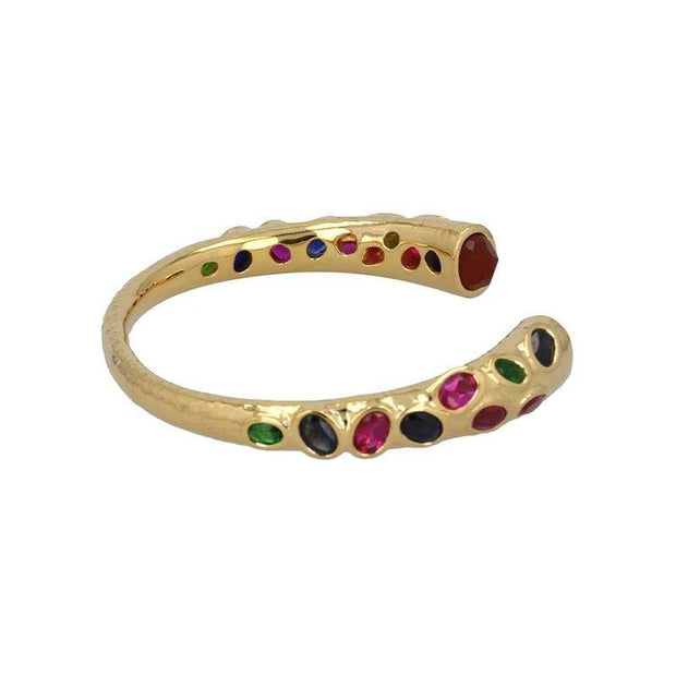 The Mother Open Bangle in 14K Gold - 1 Left