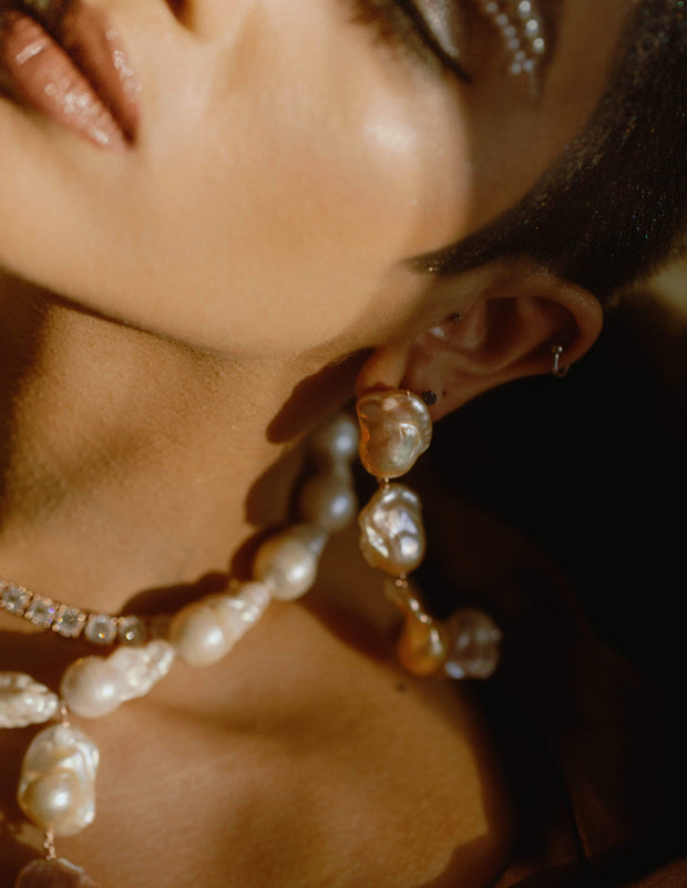 Adore Adorn Earrings Isis Large Pearl Drop Earrings