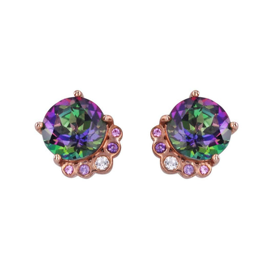 Adore Adorn Earrings Majestic Studded Earrings in Rose Gold