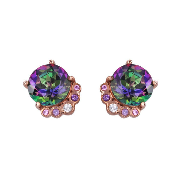 Adore Adorn Earrings Majestic Studded Earrings in Rose Gold
