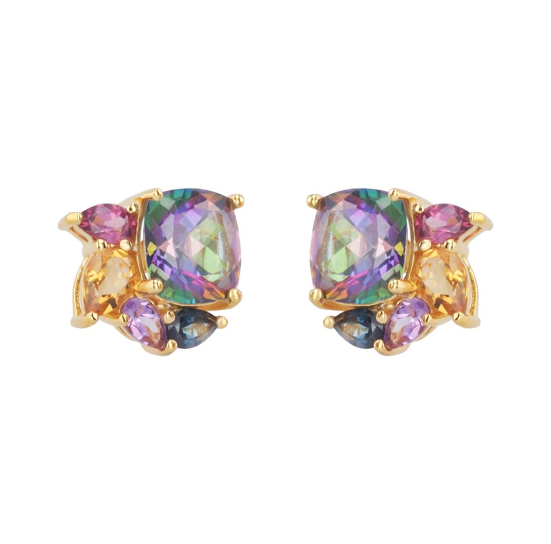 Adore Adorn Earrings Mystique Studded Earrings in 14K Gold