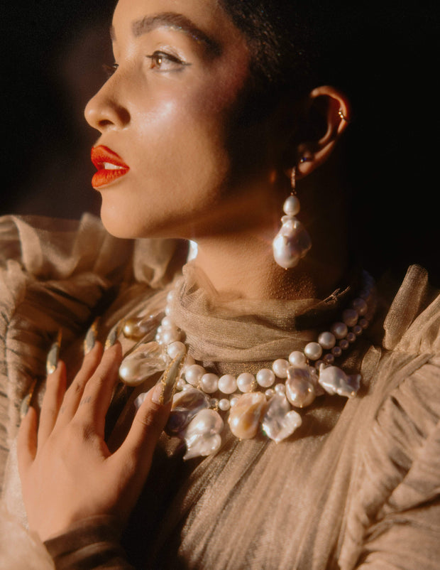 Adore Adorn Earrings Princess Jordan Small Baroque Pearl Earring