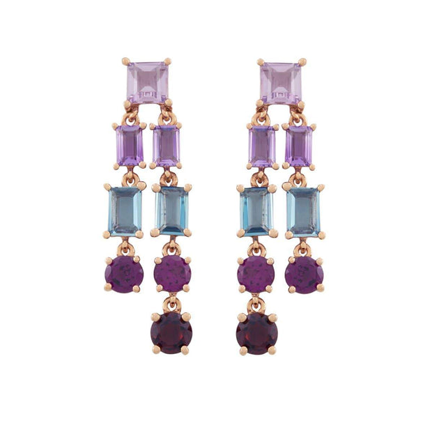 Skydrop Chandelier Earrings in Rose Gold
