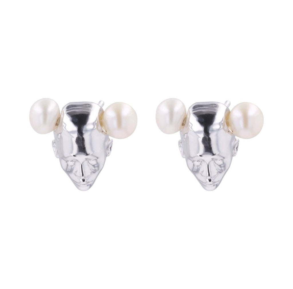 Adore Adorn Earrings Twins Earrings - White Rhodium / Fresh Water Pearls