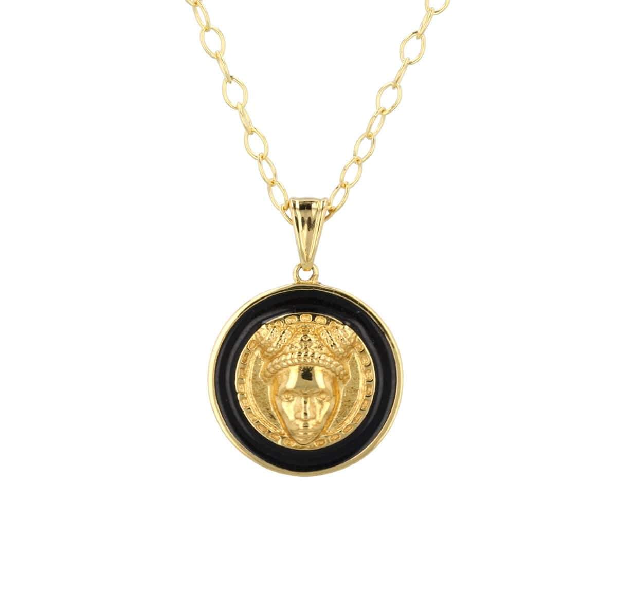 Reava Coin Necklace Enamel