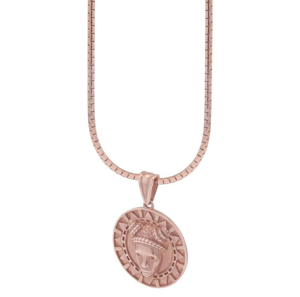 Adore Adorn Necklace Rose Gold Reava Coin Necklace in Rose Gold