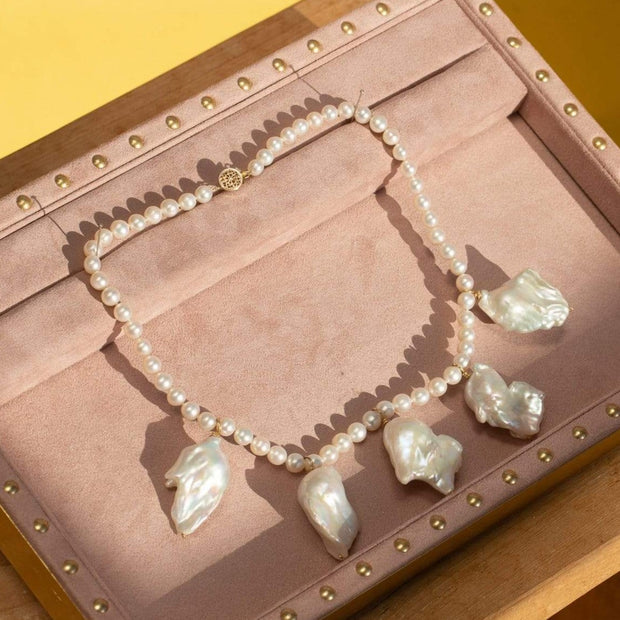 Adore Adorn Necklaces Sophia Baroque Pearl Necklace