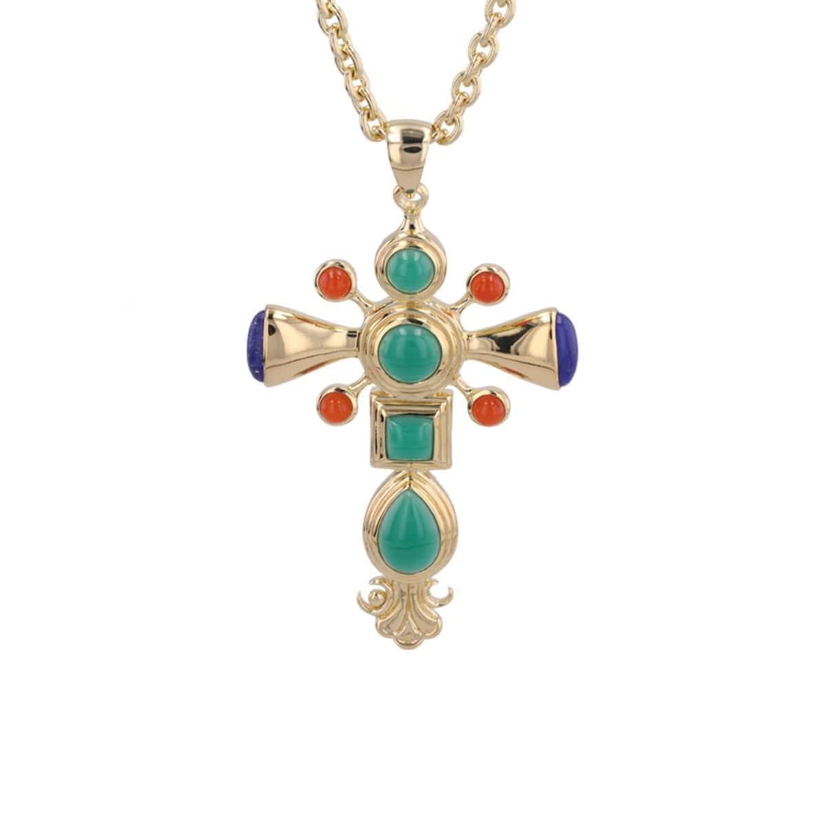 Dynasty Cross Pendant | Gold Vermeil