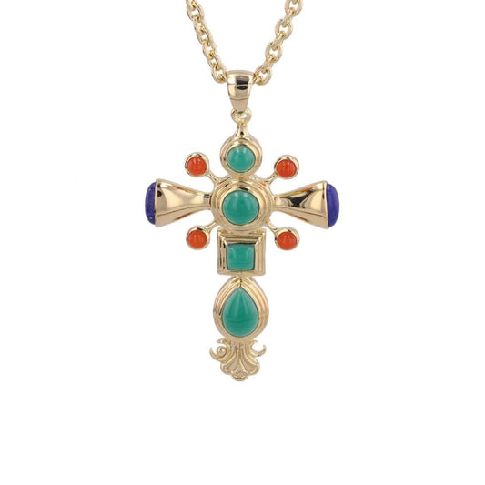 Dynasty Cross Pendant | Gold Vermeil