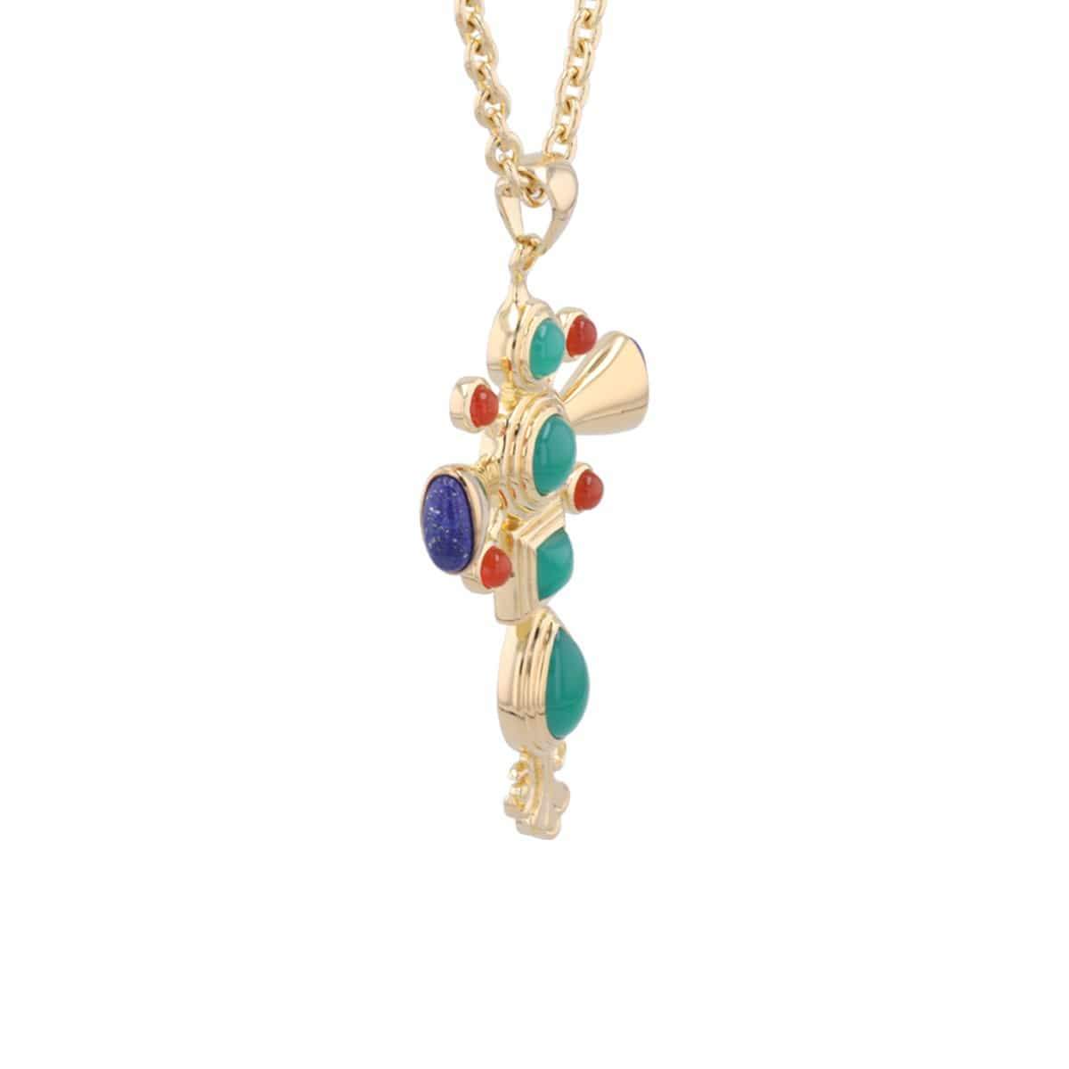 Dynasty Cross Pendant | Gold Vermeil