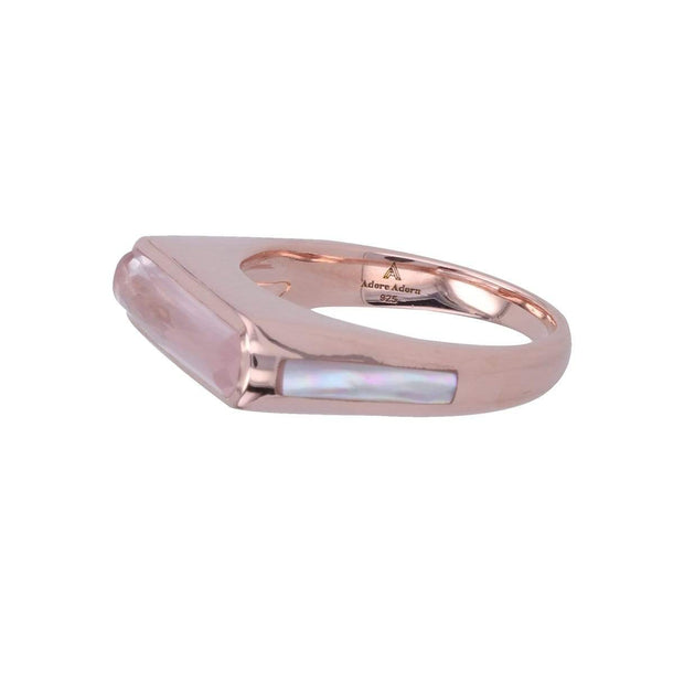 Adore Adorn Ring Brilliance Side Band Gem Ring