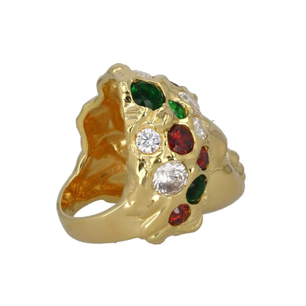 Adore Adorn Ring Missy Ring in 14K Gold Green Quartz / Red Quartz Size 6, Size 7, Size 8 and Size 9
