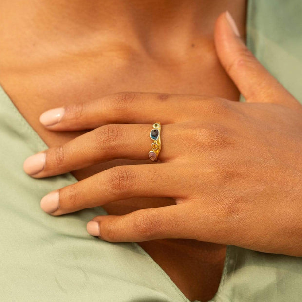 Adore Adorn Ring Sandy Cocktail Ring in 14K Gold