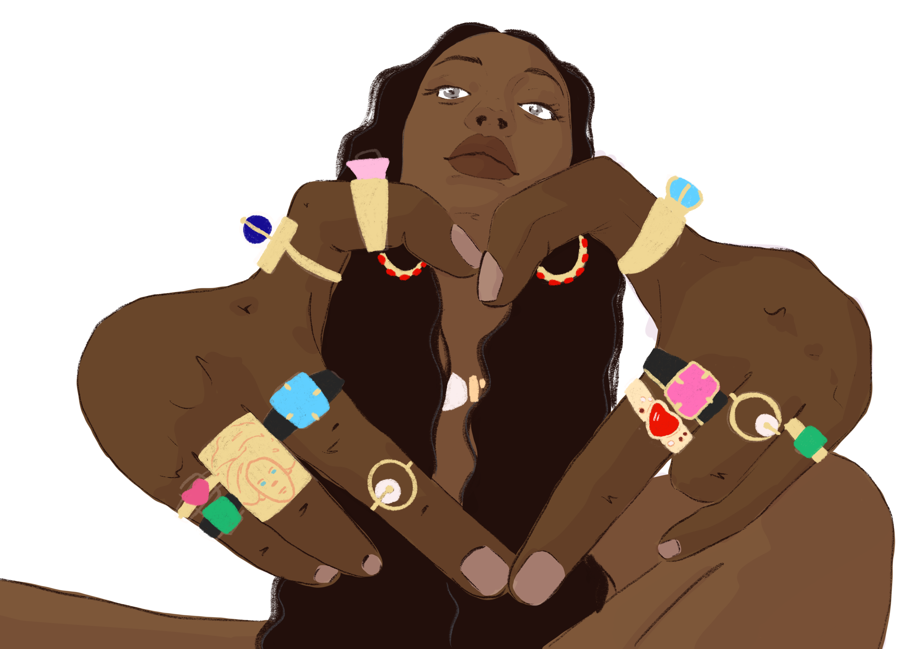 Blanca Mora — The Birthday illustration
